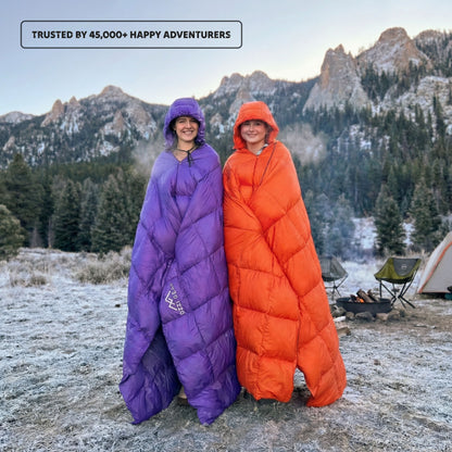 Ozzi Gear Puffy Hooded Blanket — Water-Resistant 2-in-1 Wearable Blanket