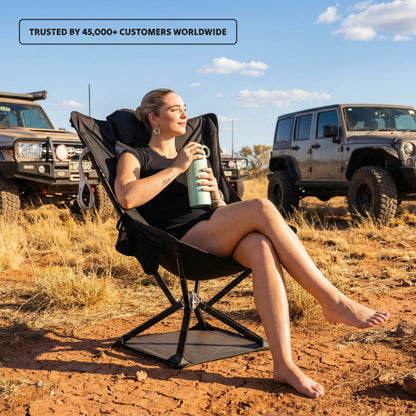 Ozzi Outdoor Lounger — 5-Second Setup, 3kg, 170kg Rated